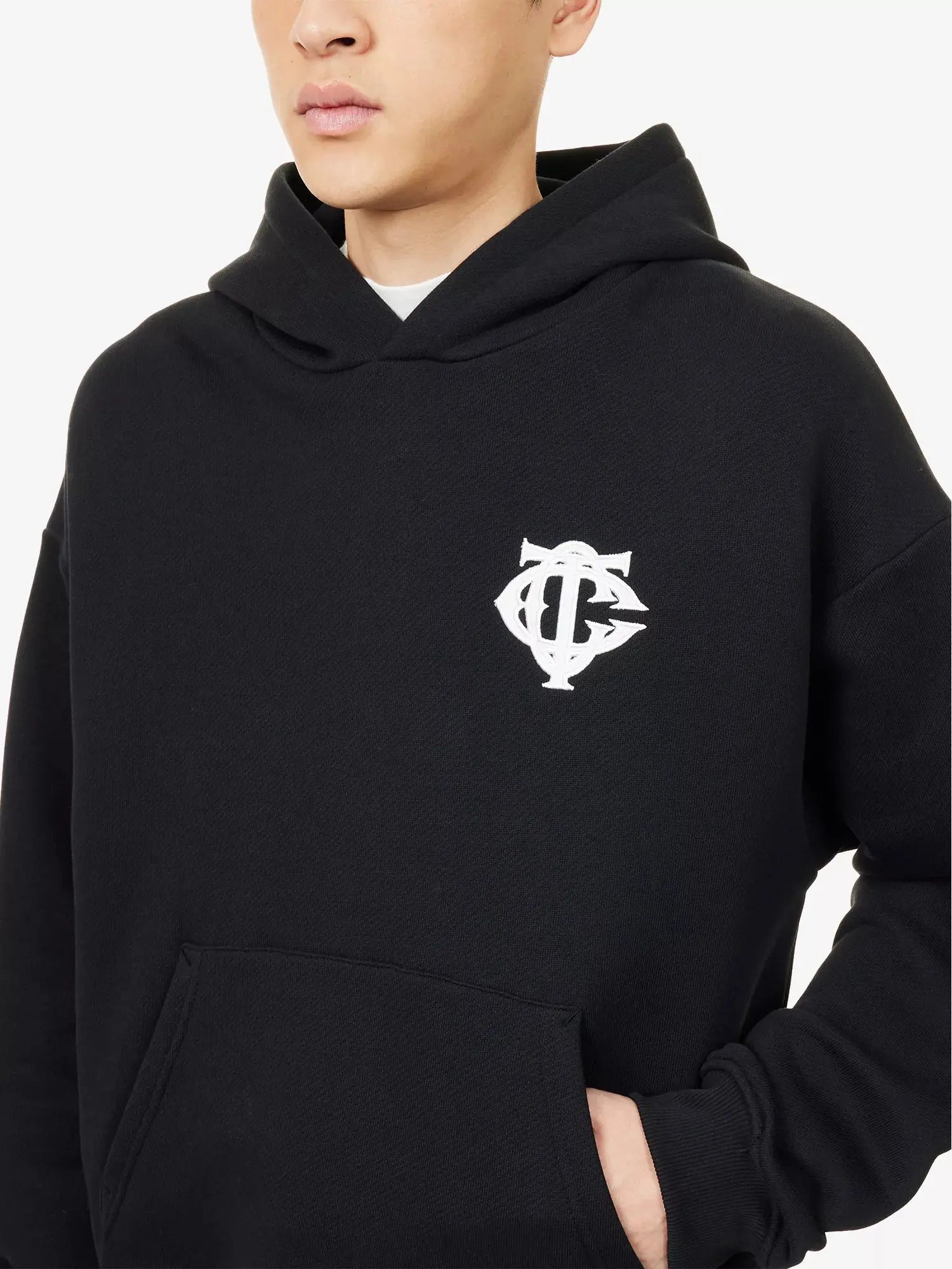 Men's Emblem Relaxed-Fit Cotton Hoody The Couture Club