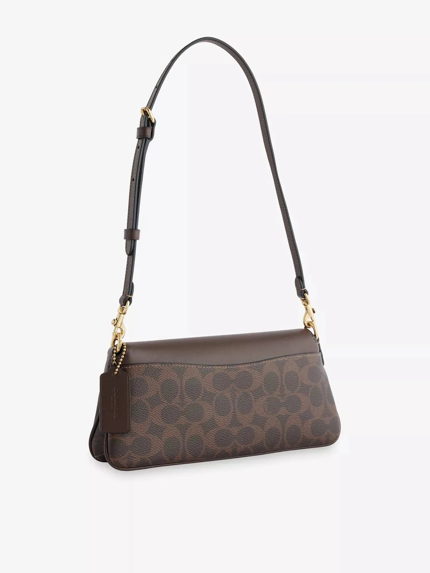Women's Monogram Jet Leather Shoulder Bag Coach