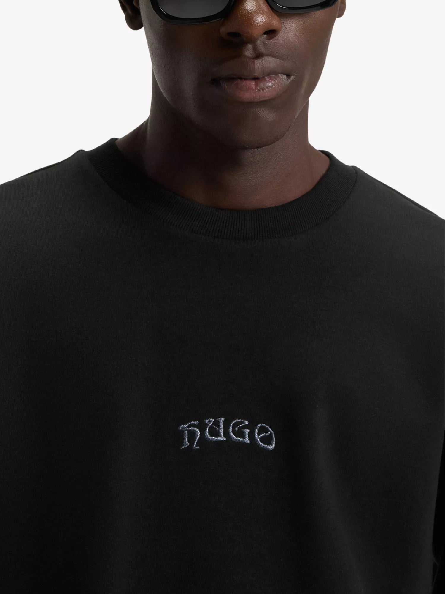 Brand-Embroidered Relaxed-Fit Cotton-Blend Sweatshirt