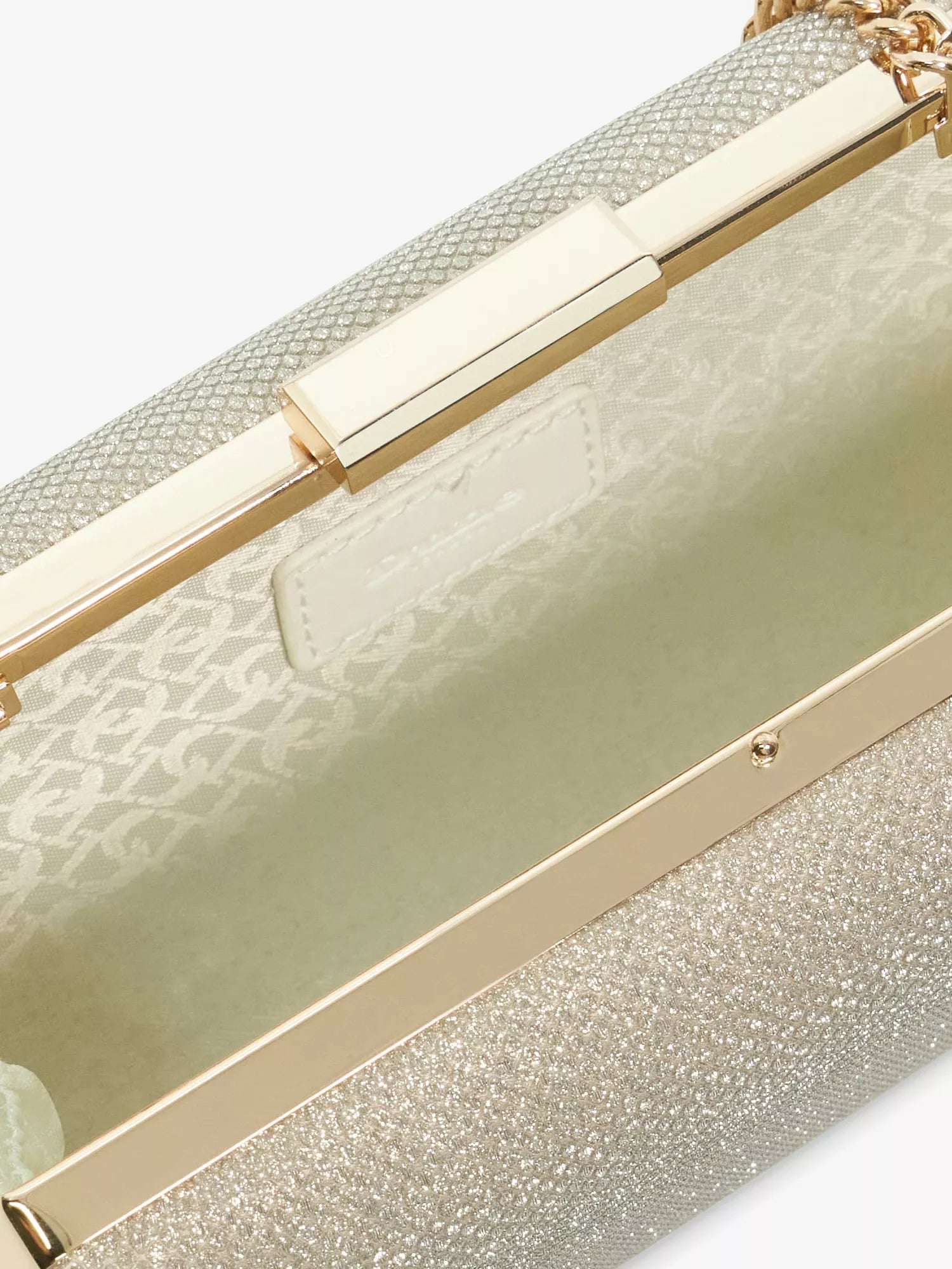 Bellaria Angled Frame Woven Clutch