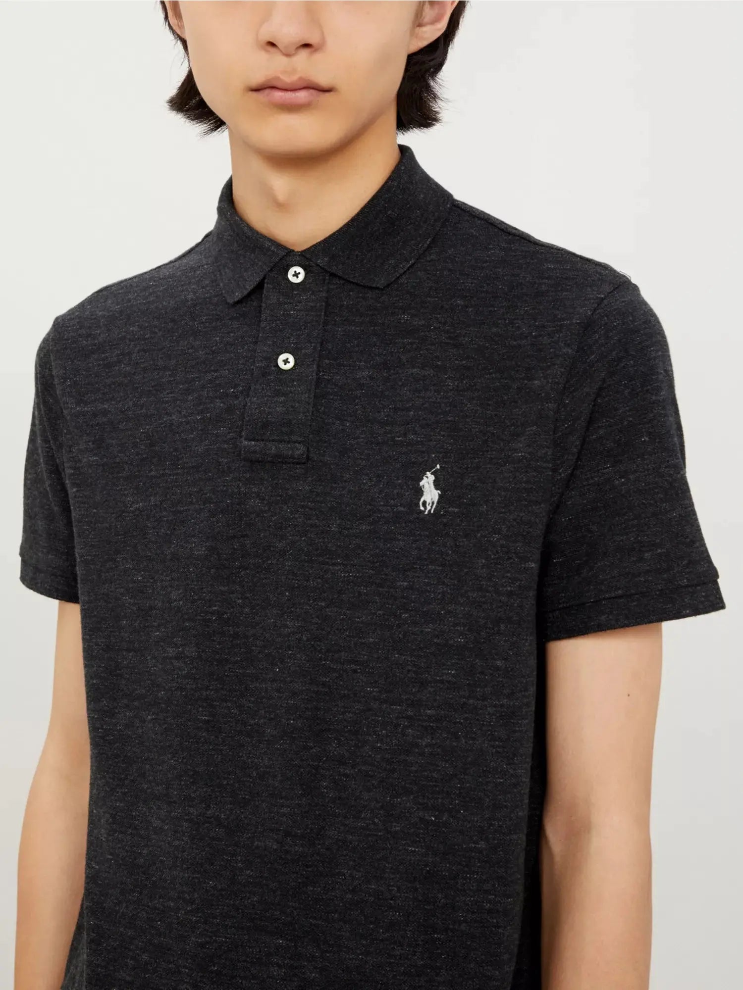 Men's Short-sleeved logo-embroidered custom-fit cotton-piqué polo shirt Polo Ralph Lauren