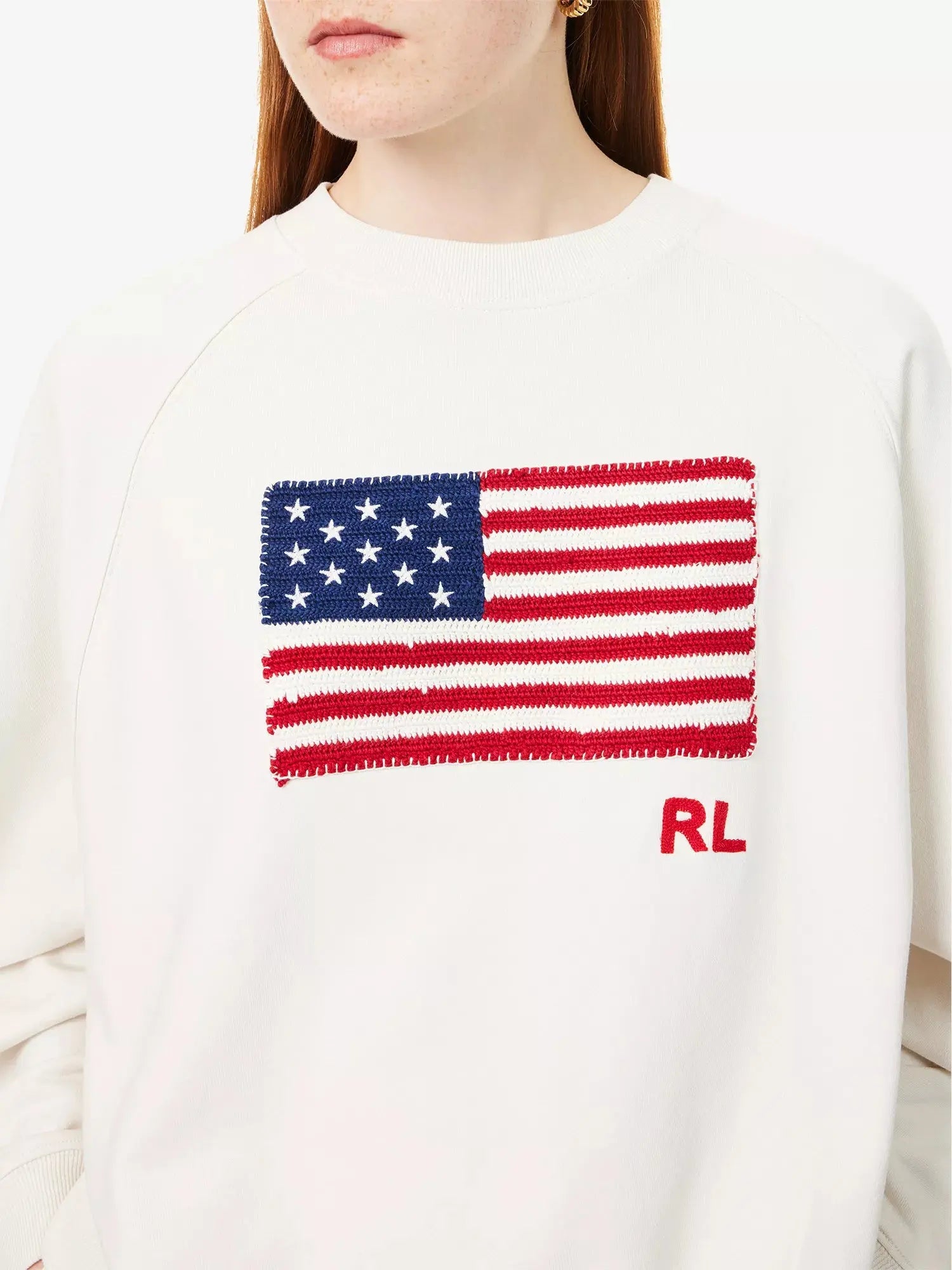 Women's Embroidered Raglan-Sleeves Cotton-Jersey Sweatshirt Polo Ralph Lauren