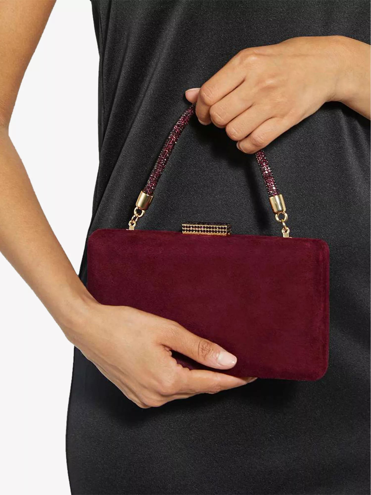 Beaut Suede Clutch Bag