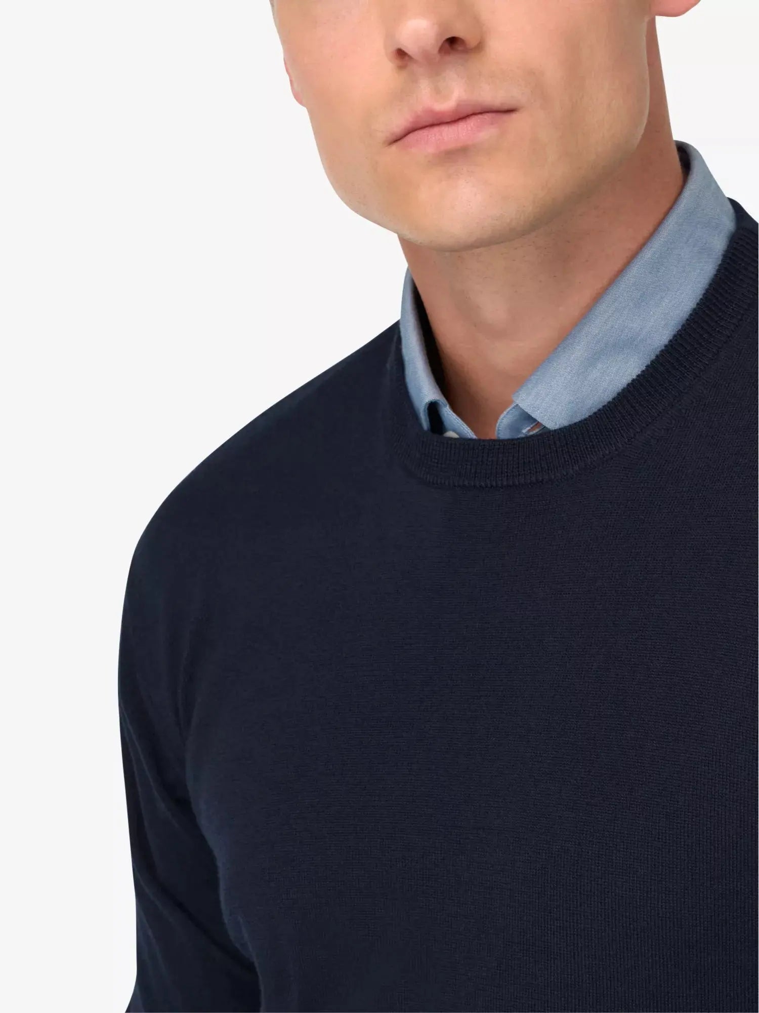 Men's Crewneck Regular-Fit Merino-Wool Jumper Boggi Milano