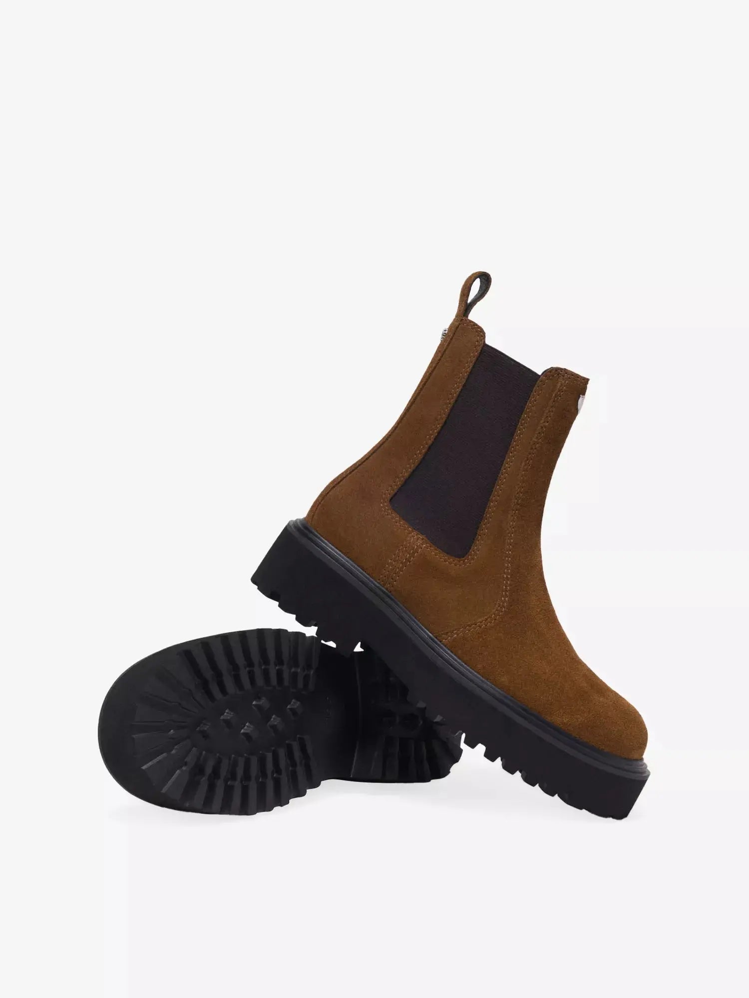 Women's Brand-Plaque Suede Chelsea Boots Maje