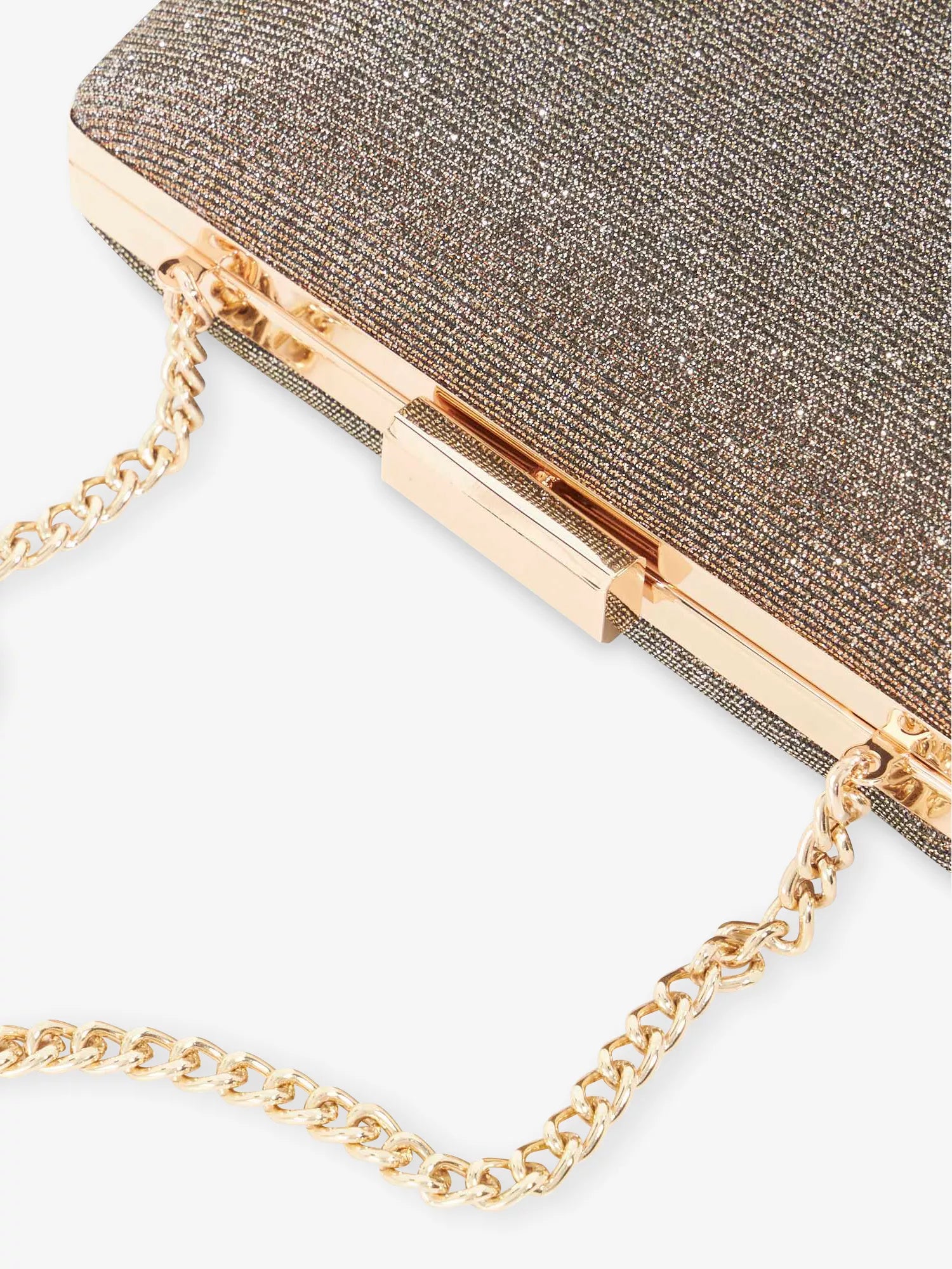 Bellaria Chain-Strap Woven Clutch Bag