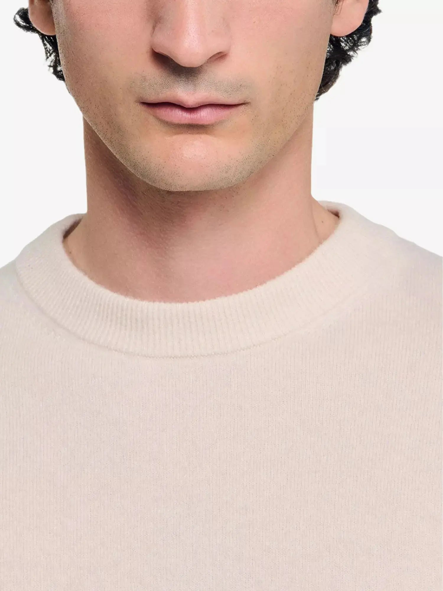 Men's Long-sleeve crewneck cashmere jumper Sandro