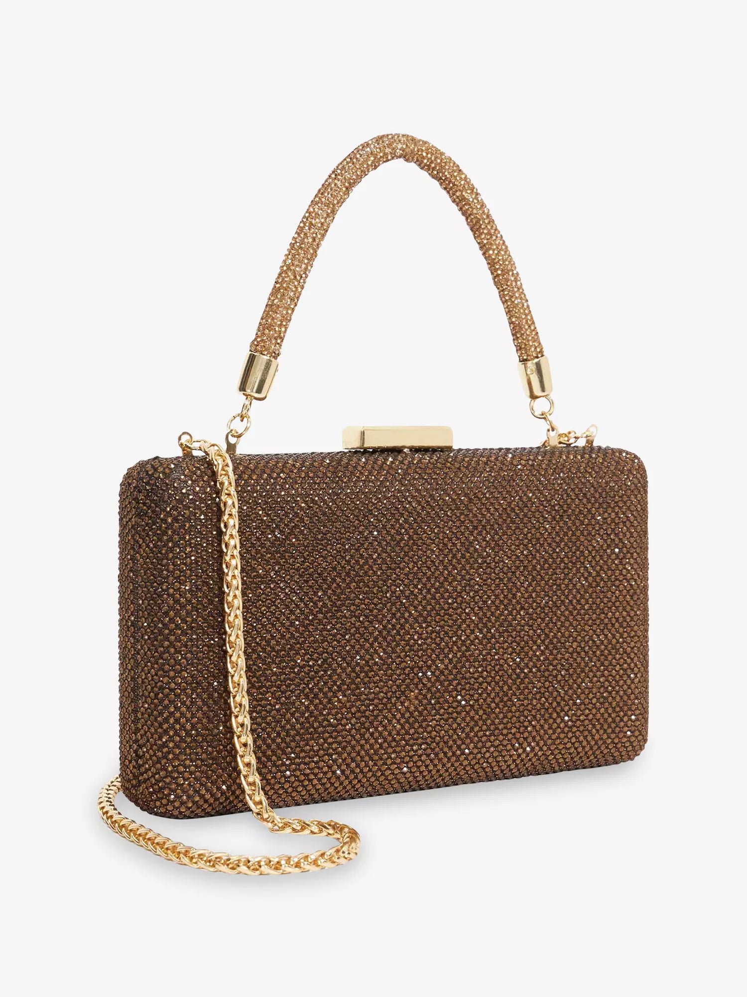 Beaut Metallic Woven Clutch Bag