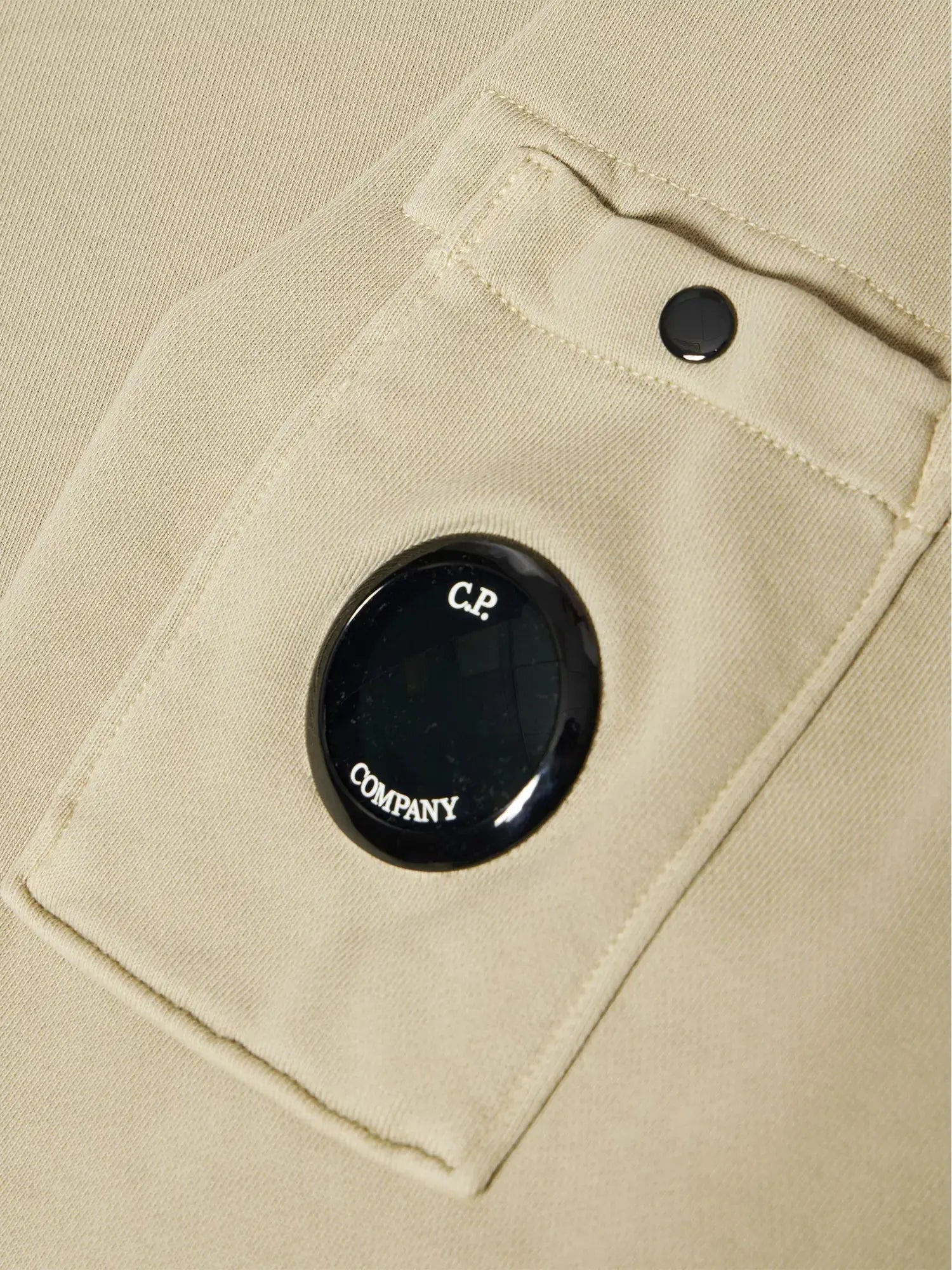 Men's Logo-Patch Crewneck Cotton Jumper CP Company