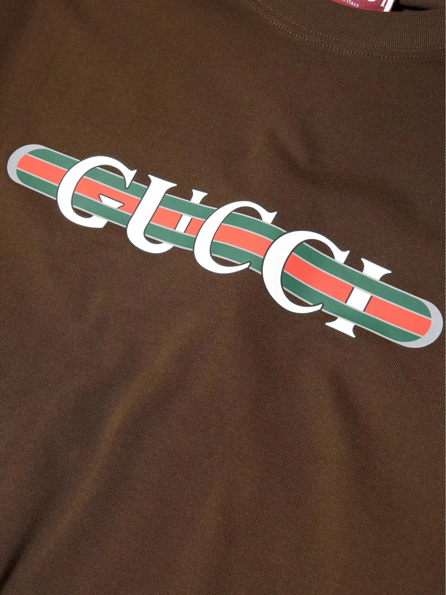 Men's Logo-Print Crewneck Cotton T-Shirt Gucci