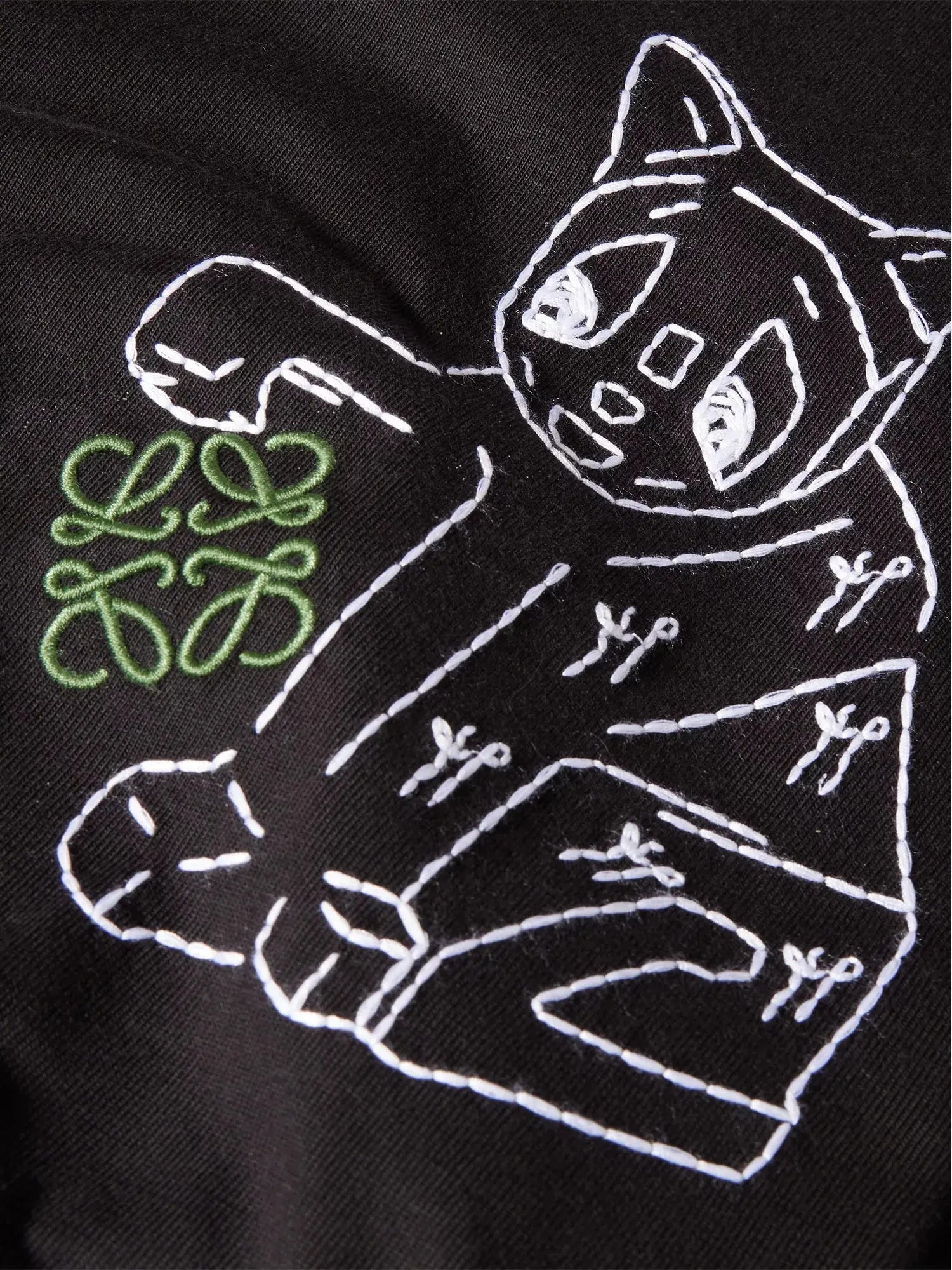 Men's Cat Loose-Fit Cotton-Jersey T-Shirt Loewe