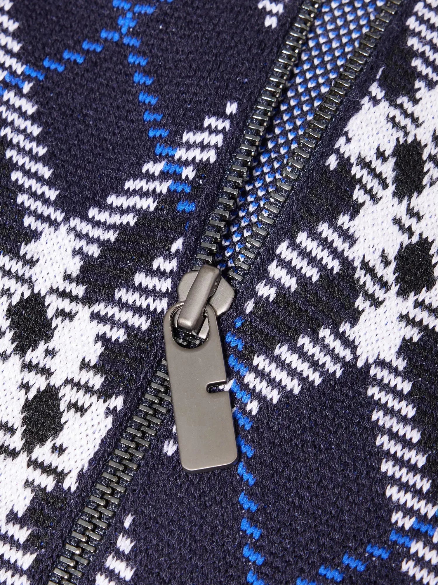 Men's Check-Weave Knitted Bomber Jacket Burberry