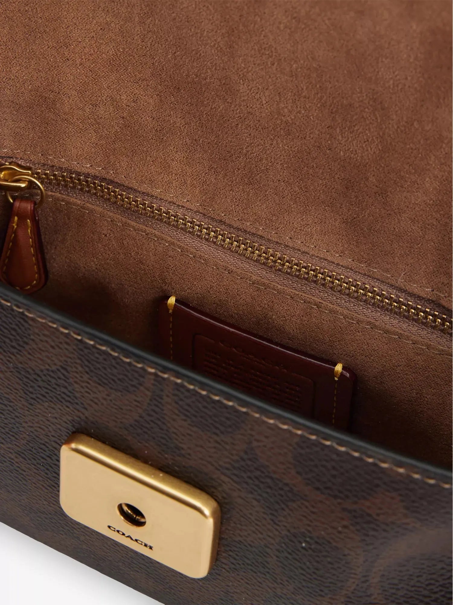 Women's Monogram Jet Leather Shoulder Bag Coach