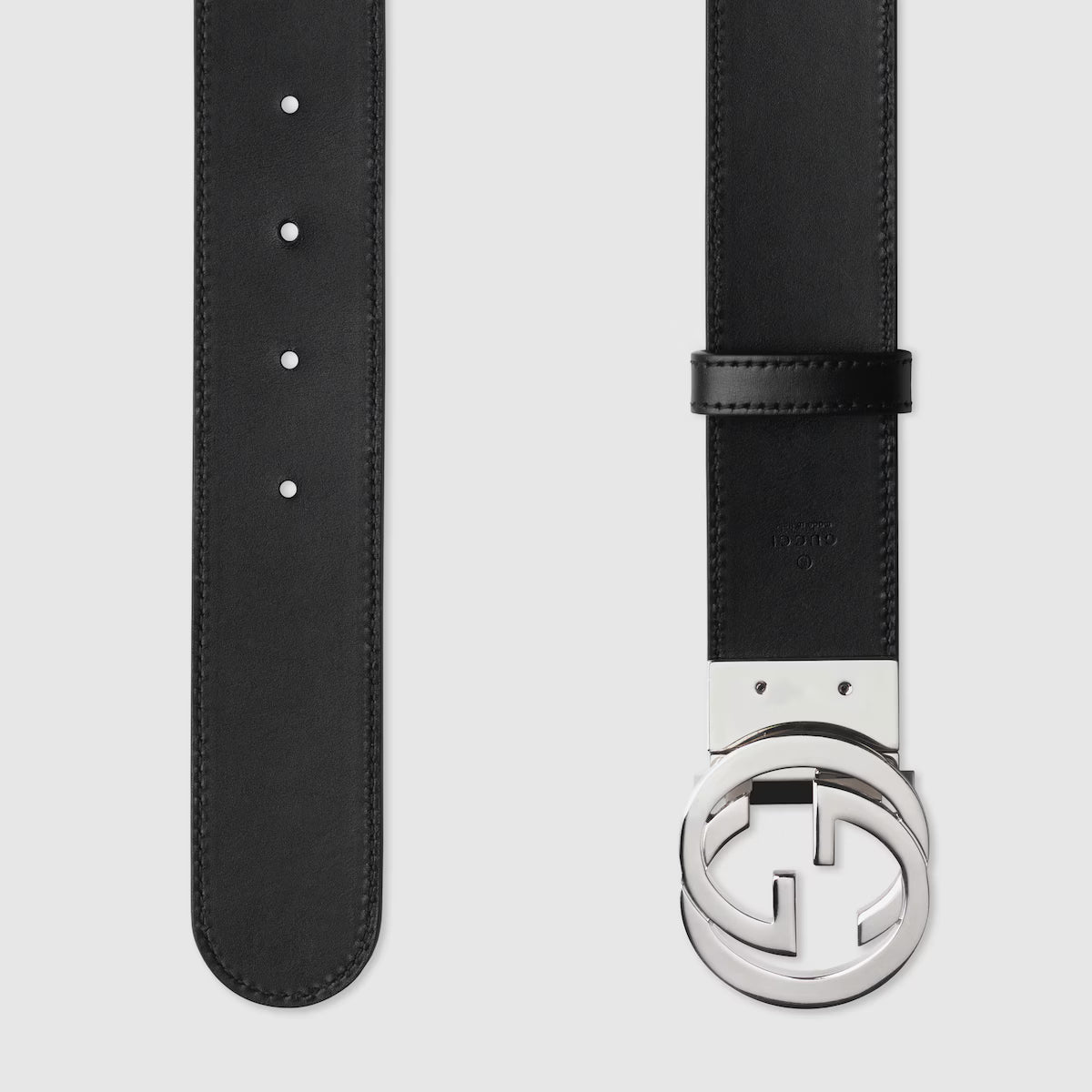 Men's Reversible belt with Interlocking G buckle 3.7cm width Gucci